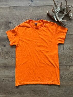 Blaze Orange Tee Gildan Small | Hunting Safety Unisex Shirt
